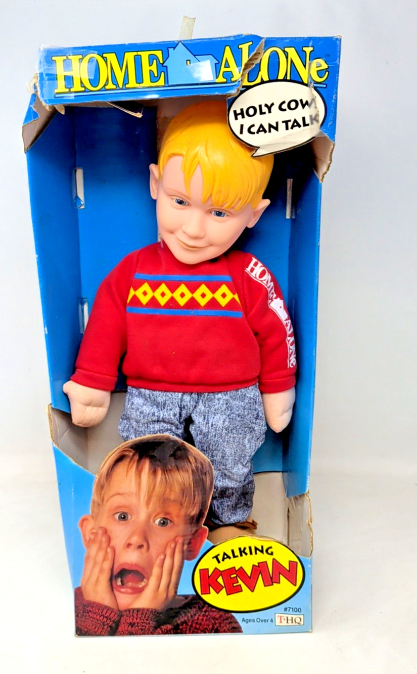 NEW THQ 7100 1991 Home Alone Talking Kevin Doll Original Box Pull String Works